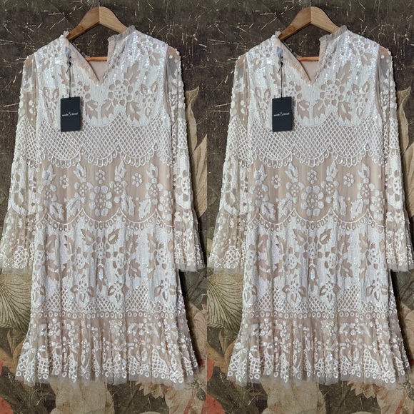 BHLDN x Needle & Thread Snowdrop Mini Dress - Picture 6 of 9